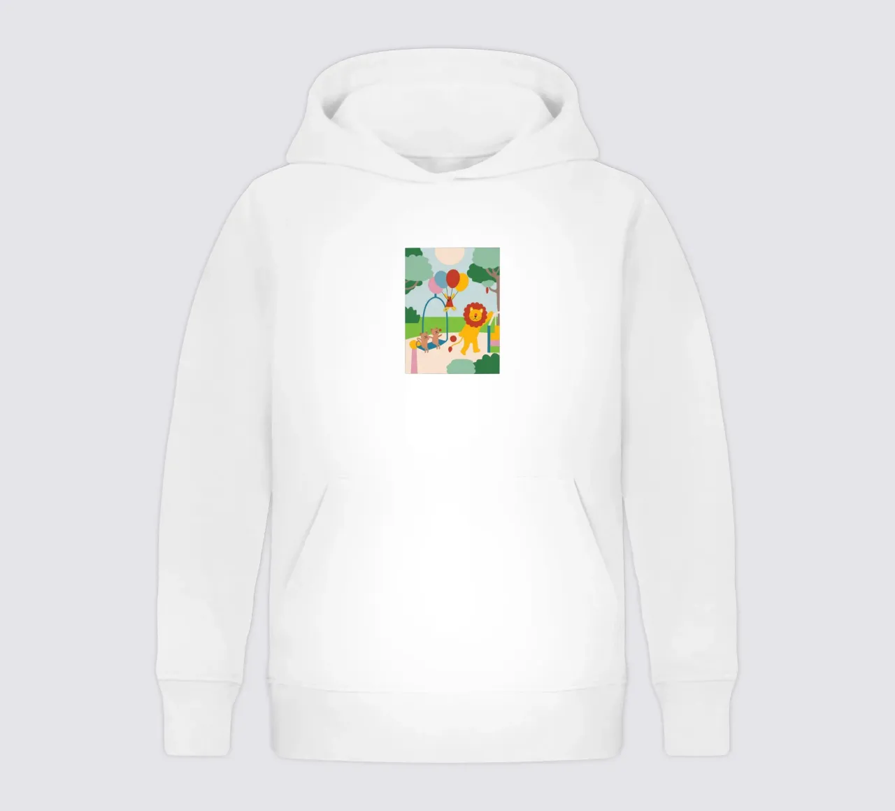 Lions and Cats kids hoodie by CUTE ANIMALS