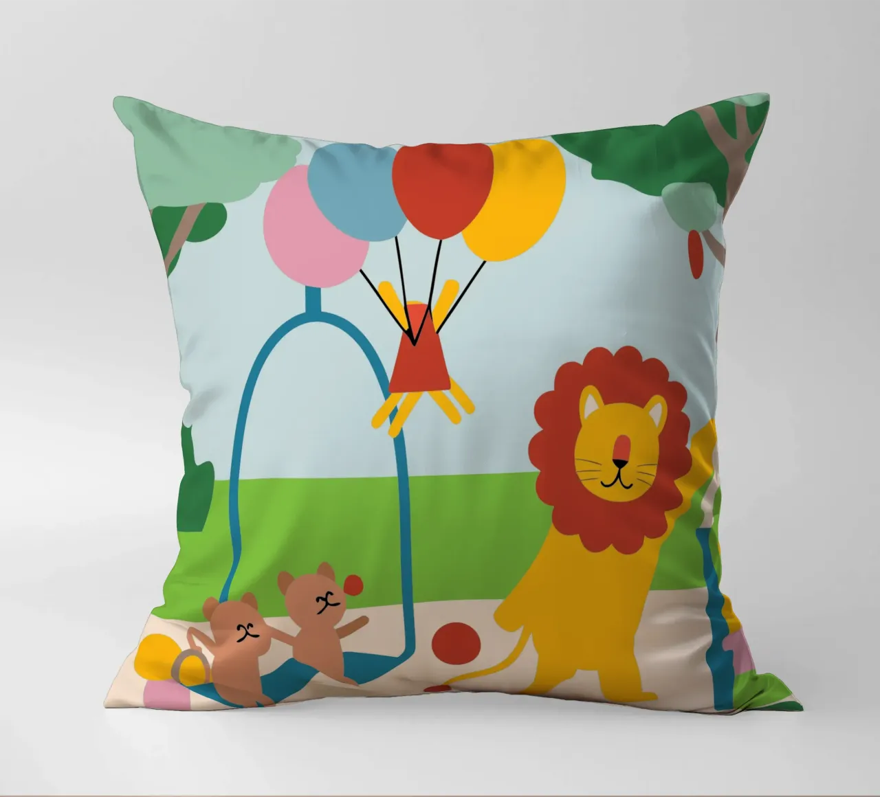 Leeuwen en katten kussen van CUTE ANIMALS