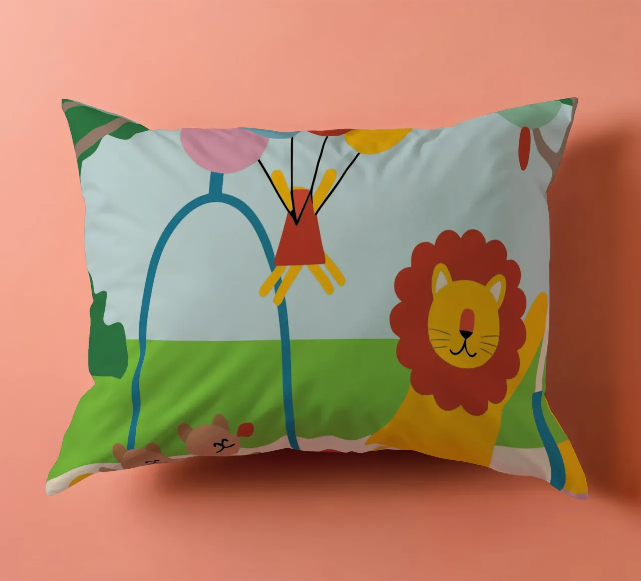 Leeuwen en katten kussen van CUTE ANIMALS