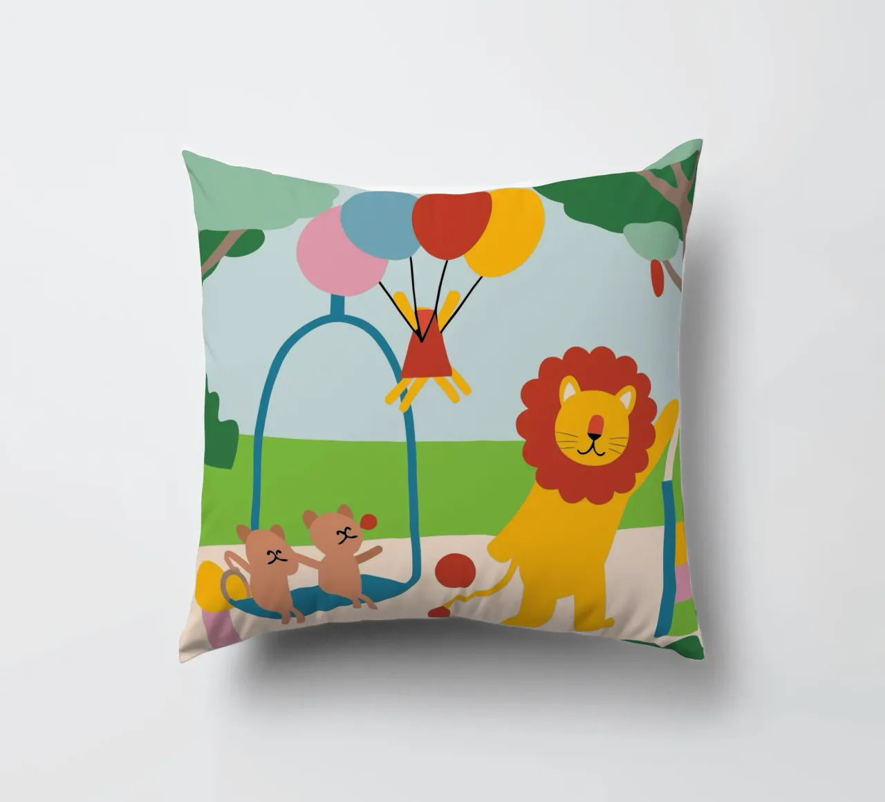 Leeuwen en katten kussen van CUTE ANIMALS