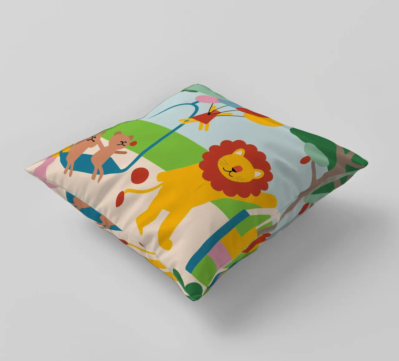 Leeuwen en katten kussen van CUTE ANIMALS