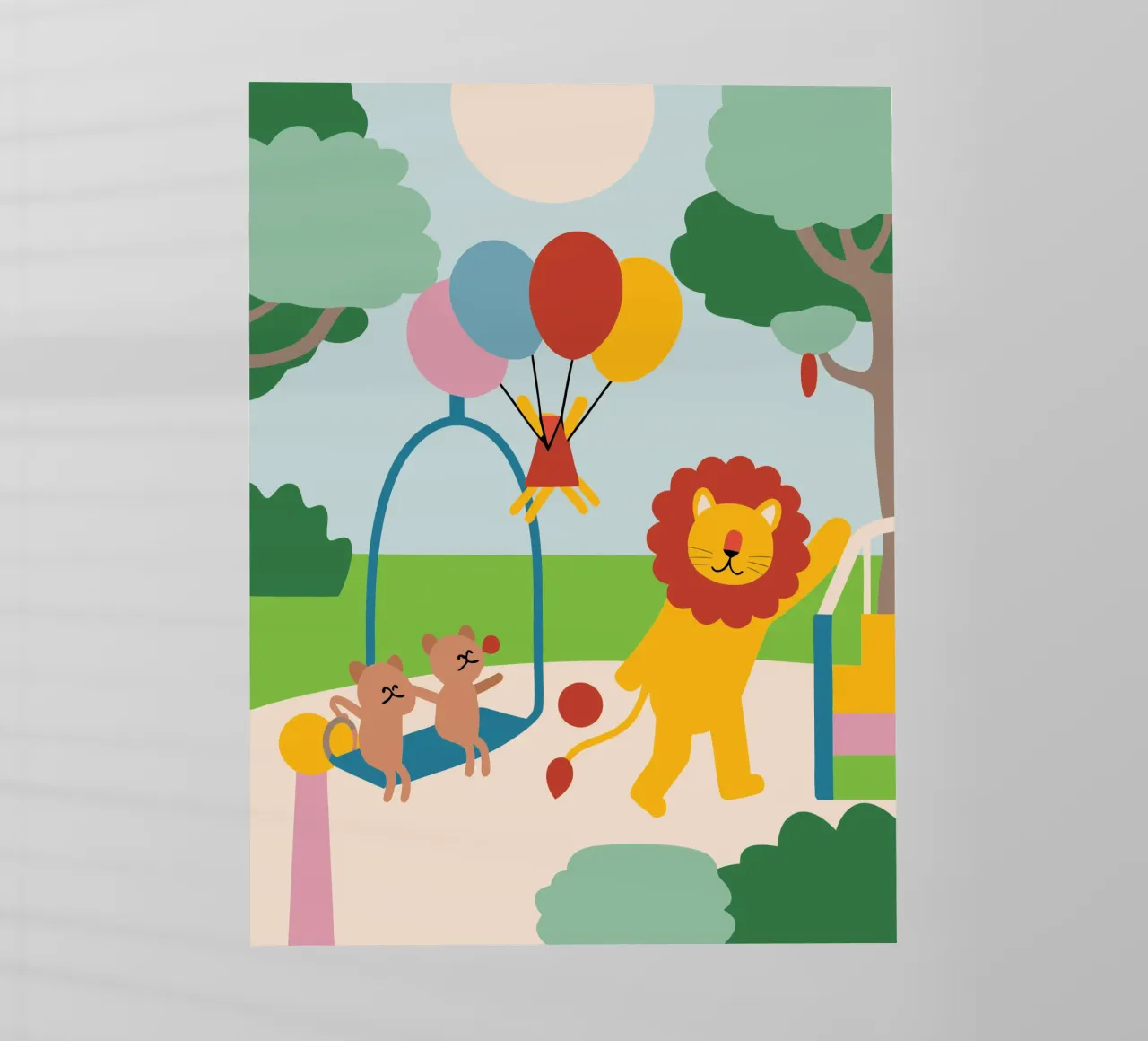 Leeuwen en katten backlit folie van CUTE ANIMALS