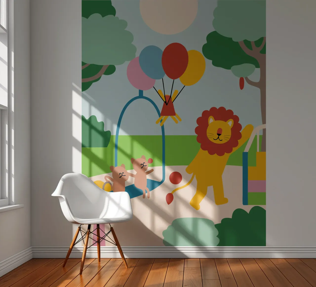 Leeuwen en katten fotobehang van CUTE ANIMALS