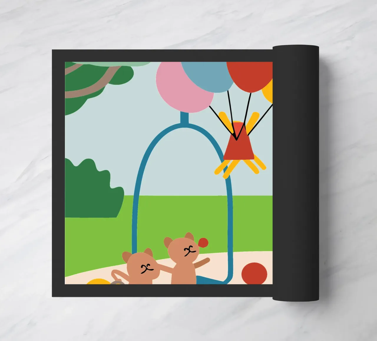 Leeuwen en katten deurmat van CUTE ANIMALS