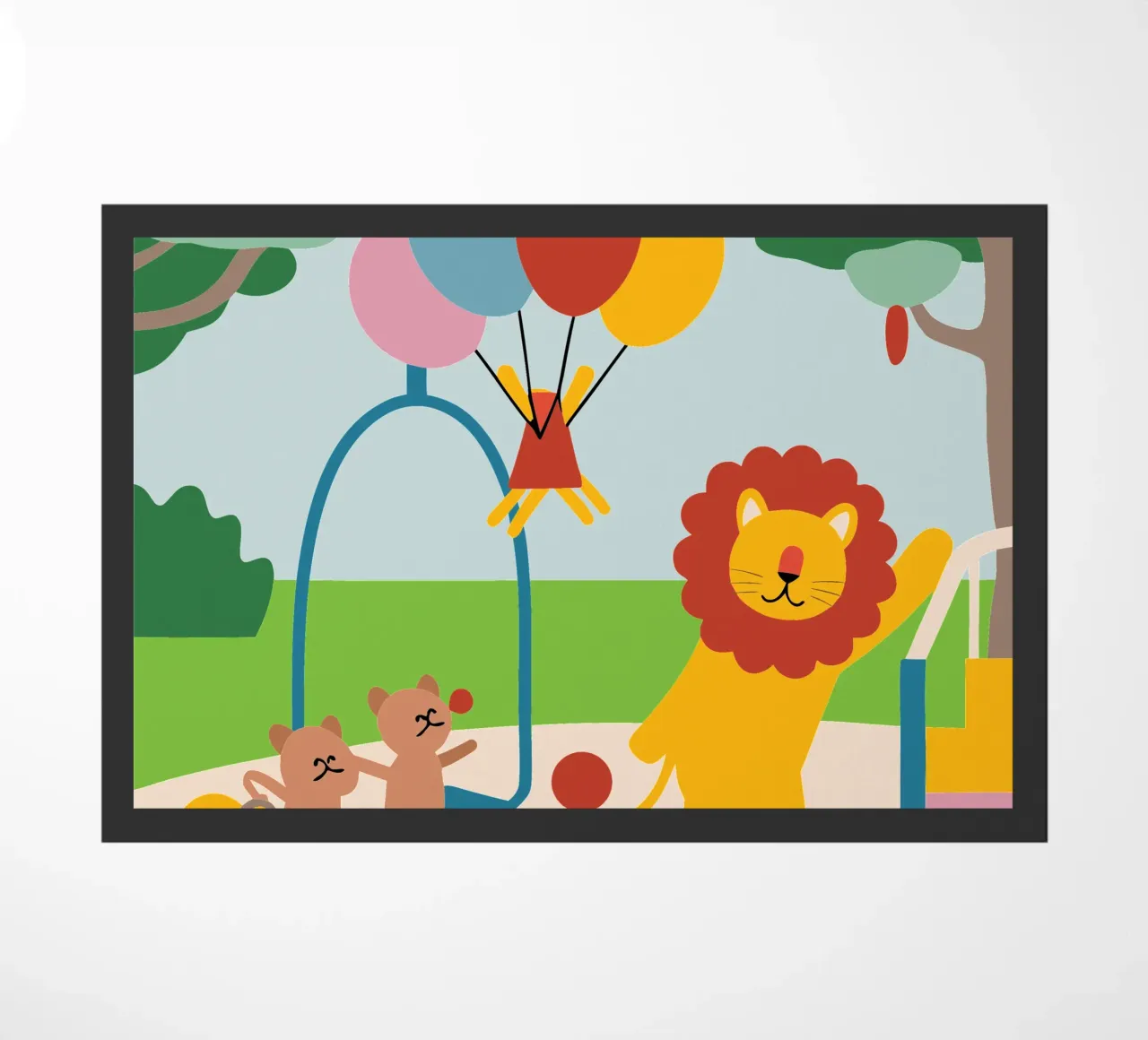 Leeuwen en katten deurmat van CUTE ANIMALS