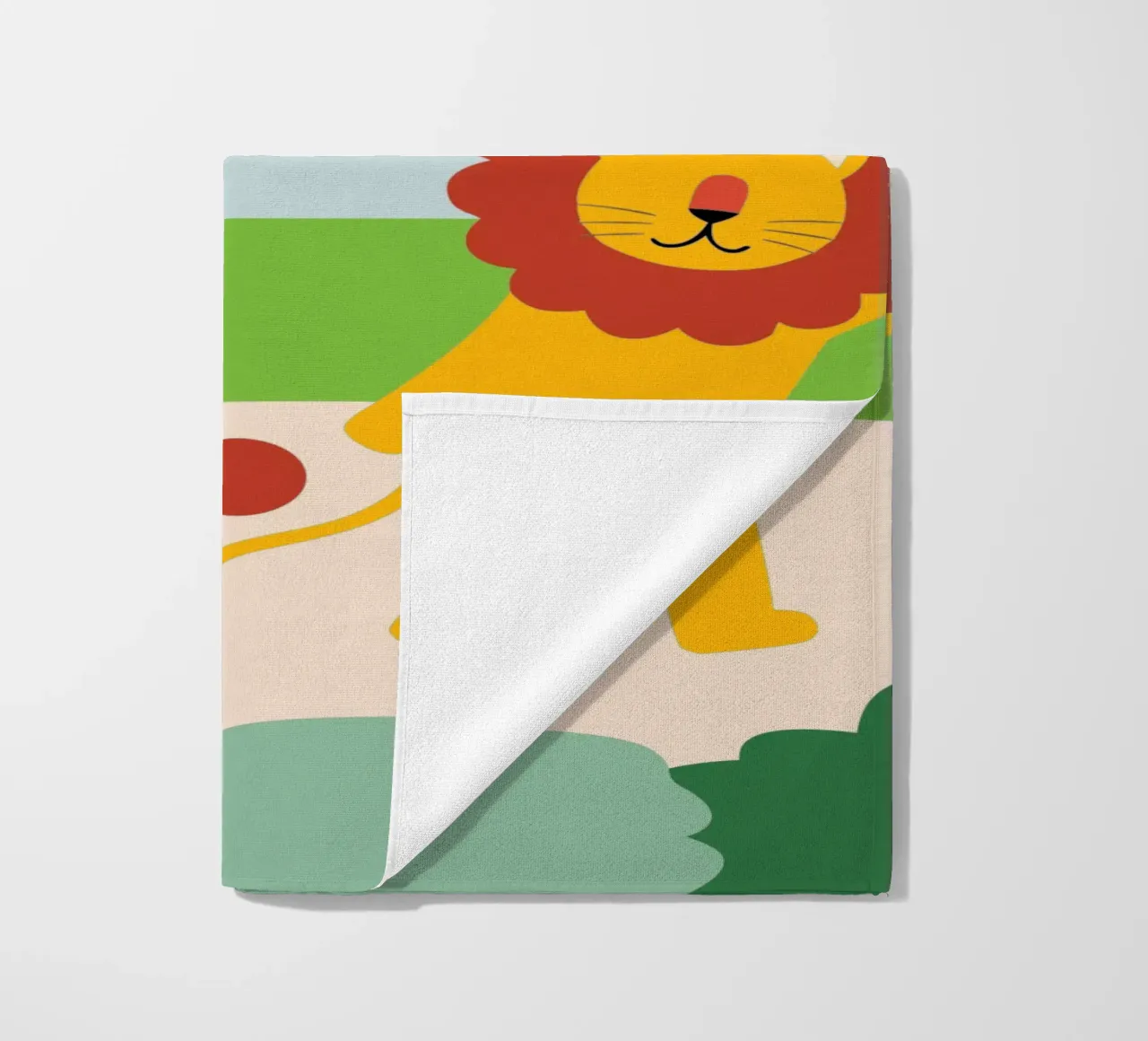 Leeuwen en katten strandhanddoek van CUTE ANIMALS