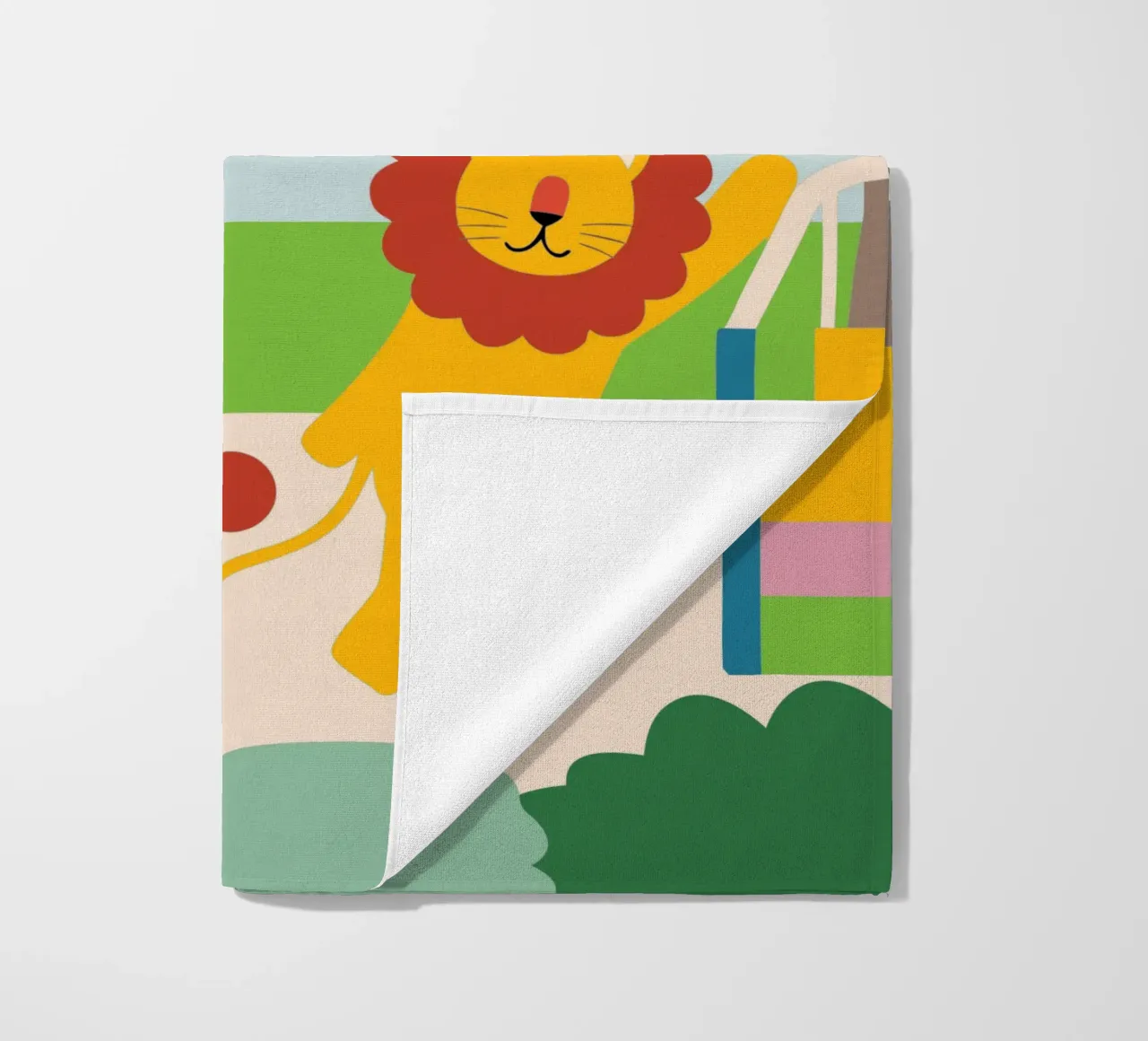 Leeuwen en katten strandhanddoek van CUTE ANIMALS