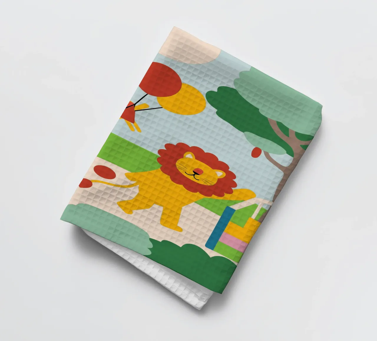 Leeuwen en katten theedoek van CUTE ANIMALS