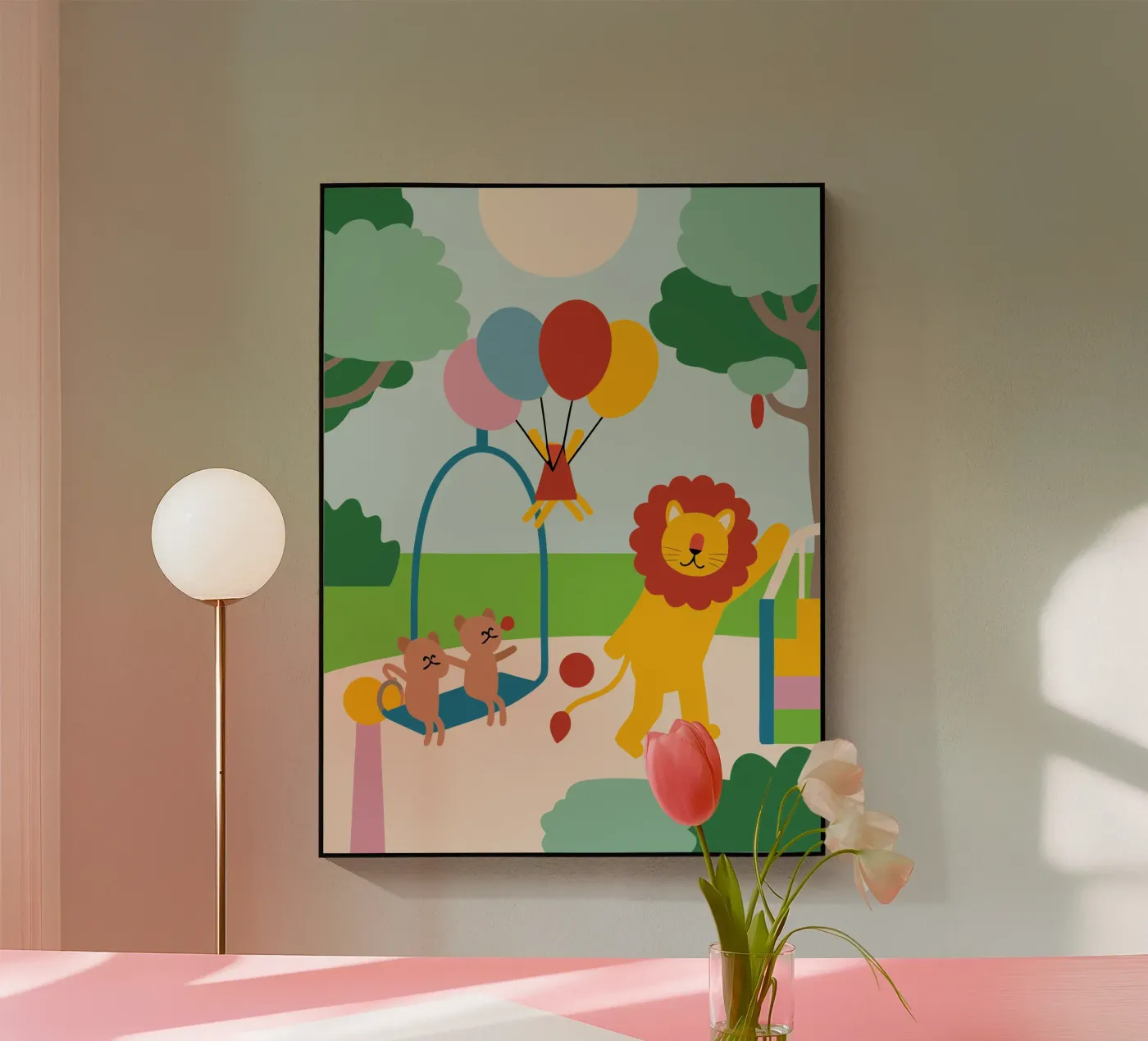 Lions and Cats acryl van CUTE ANIMALS