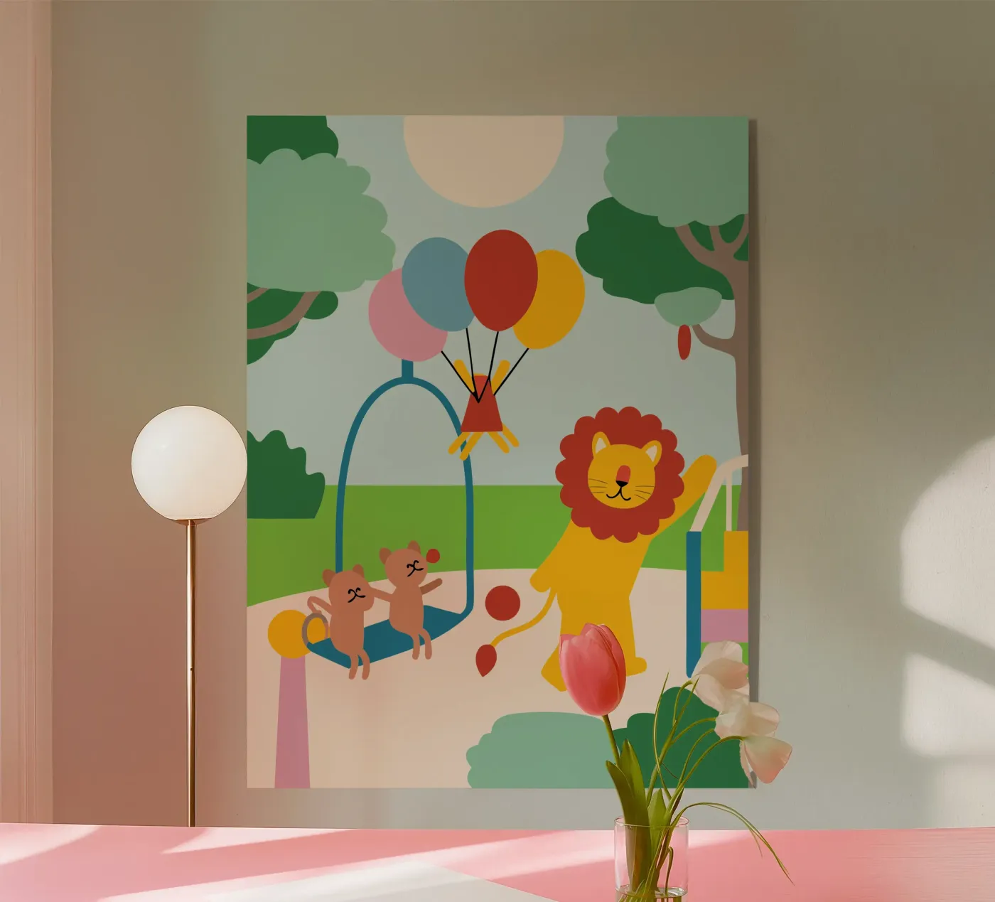 Lions and Cats acryl van CUTE ANIMALS