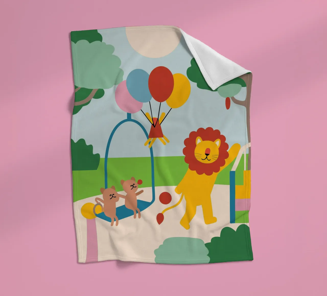 Leeuwen en katten fleecedeken van CUTE ANIMALS