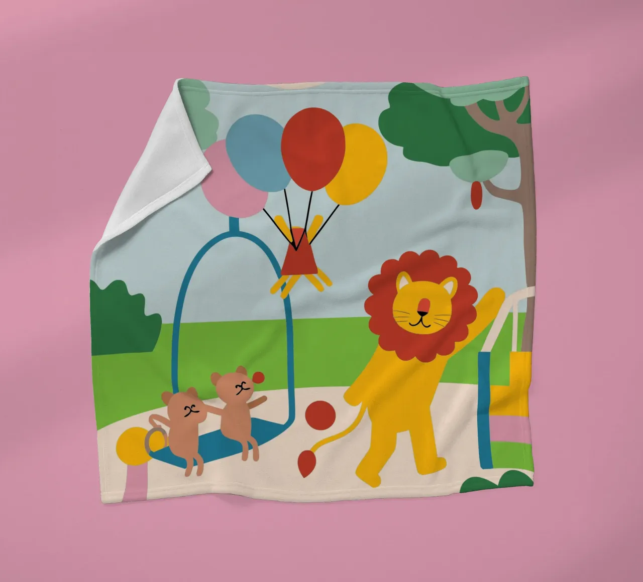 Leeuwen en katten fleecedeken van CUTE ANIMALS