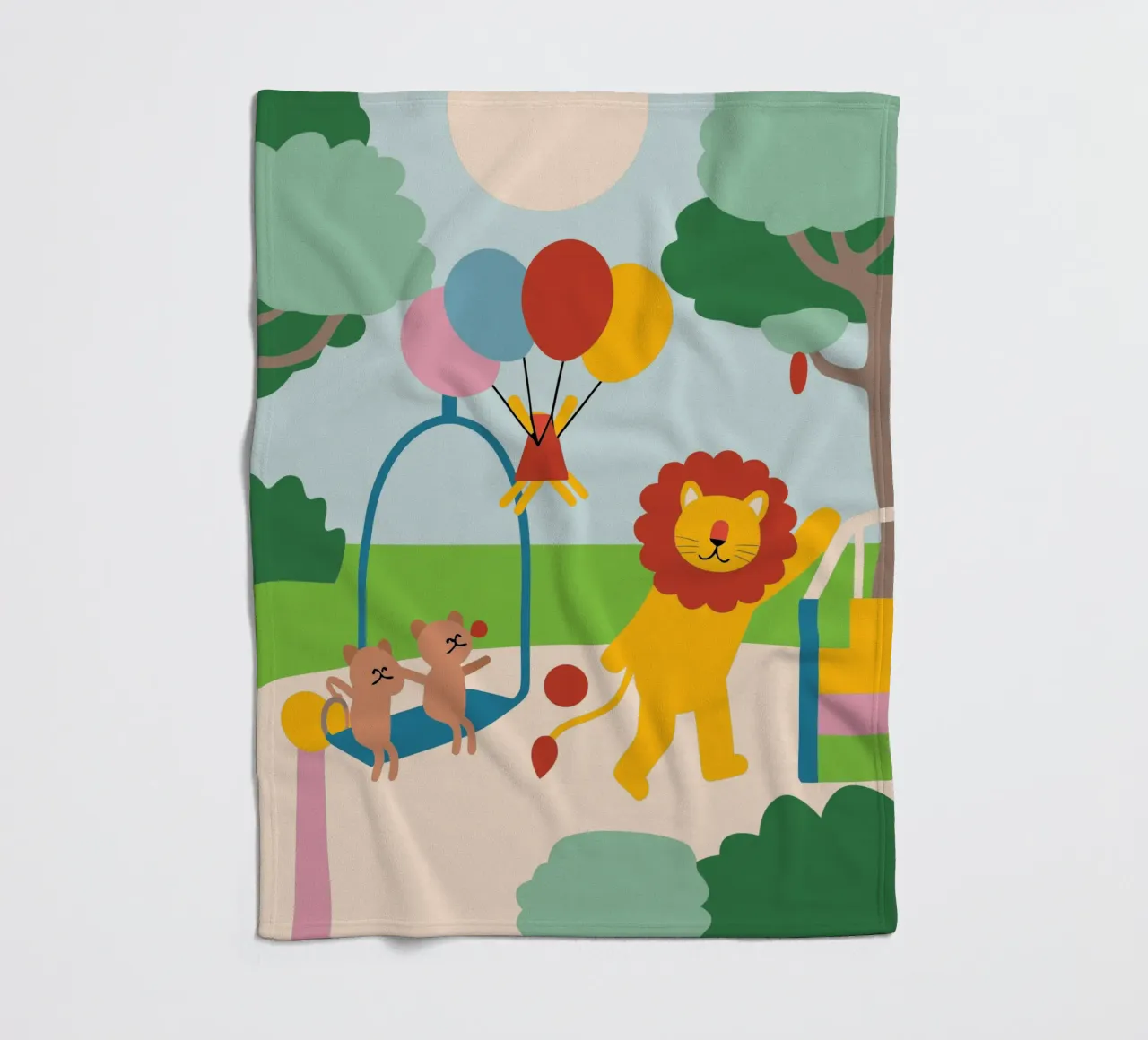 Leeuwen en katten fleecedeken van CUTE ANIMALS