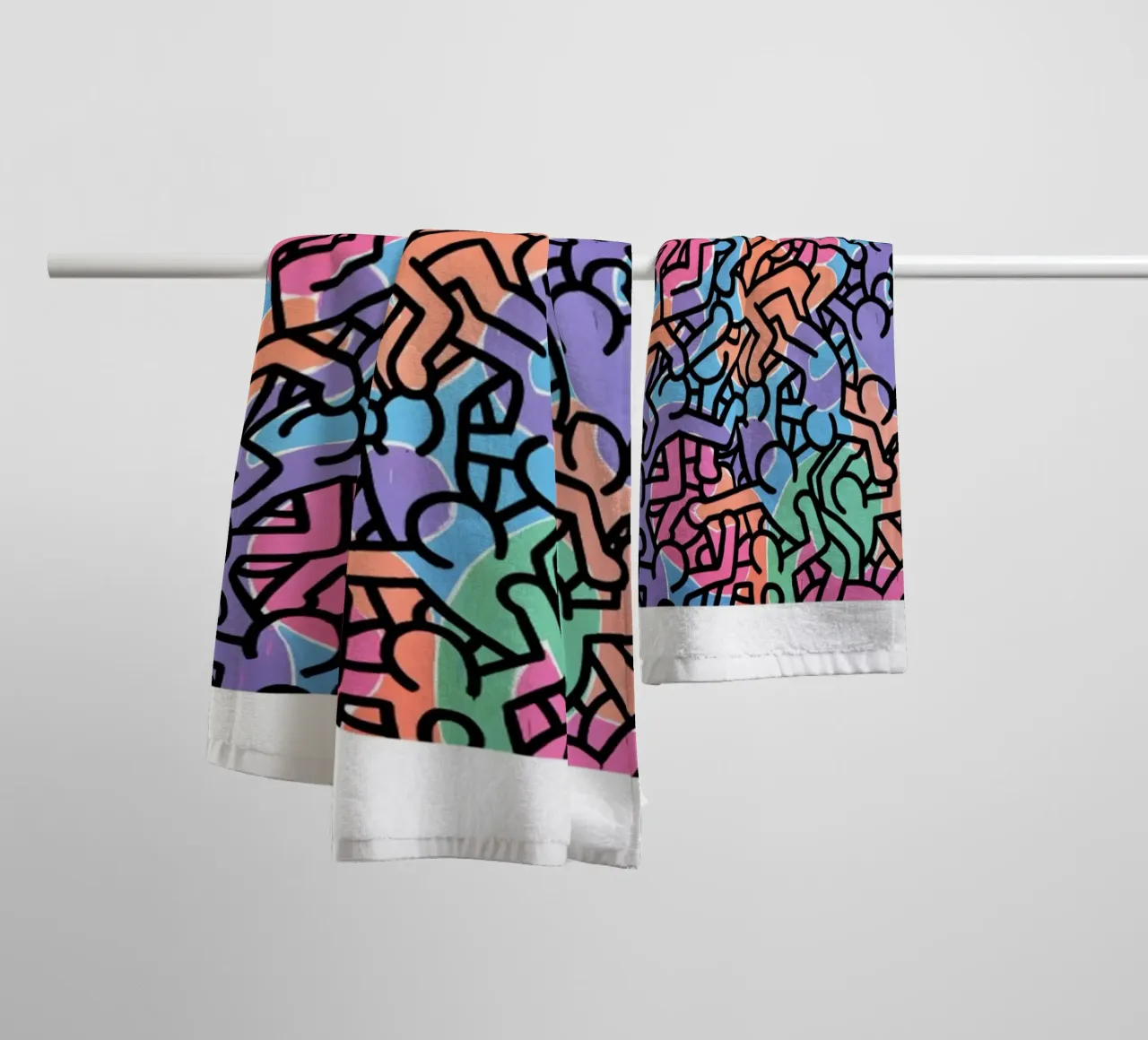 Untitled, 1985 (figures) towel by edward shop