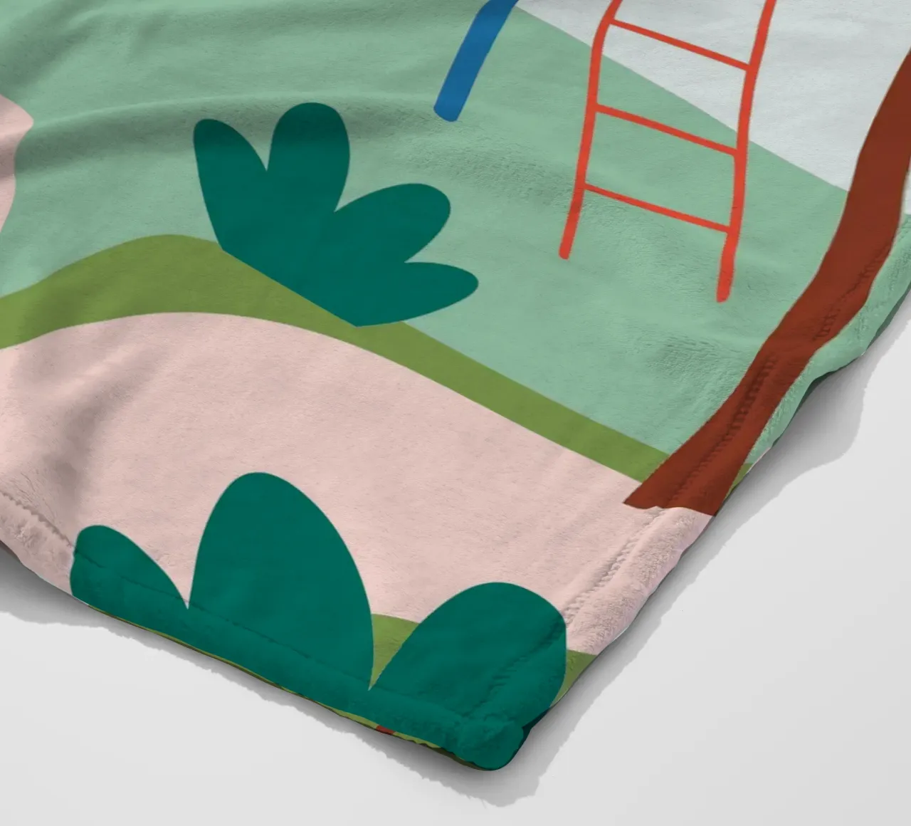 Lion Playground fleece blanket by CUTE ANIMALS