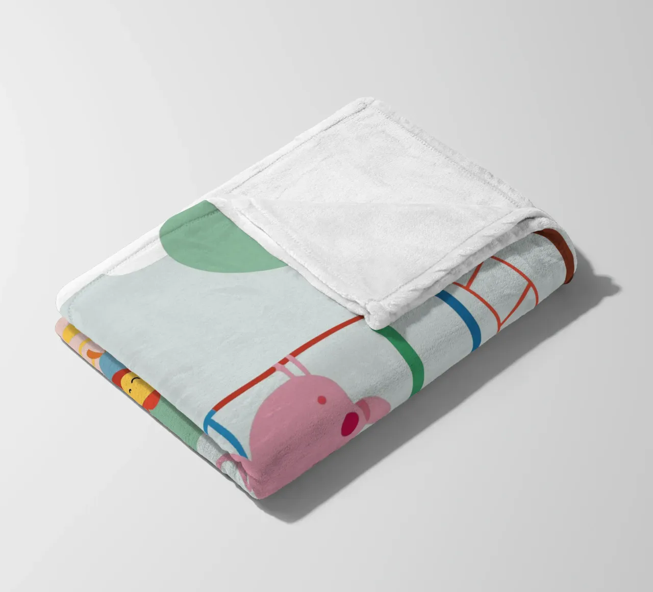 Lion Playground fleece blanket by CUTE ANIMALS