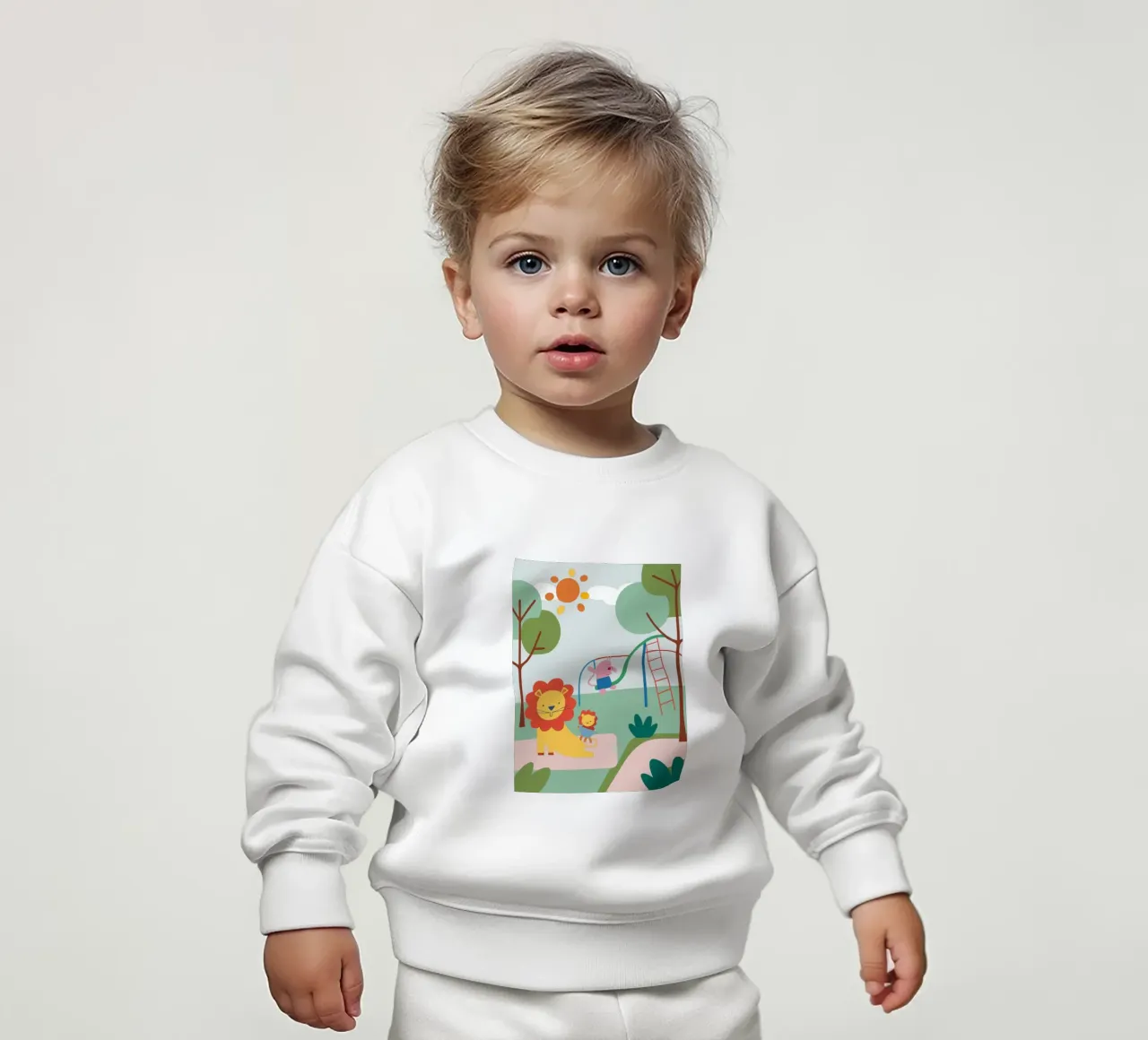 Parco giochi del Leone felpa neonato da CUTE ANIMALS