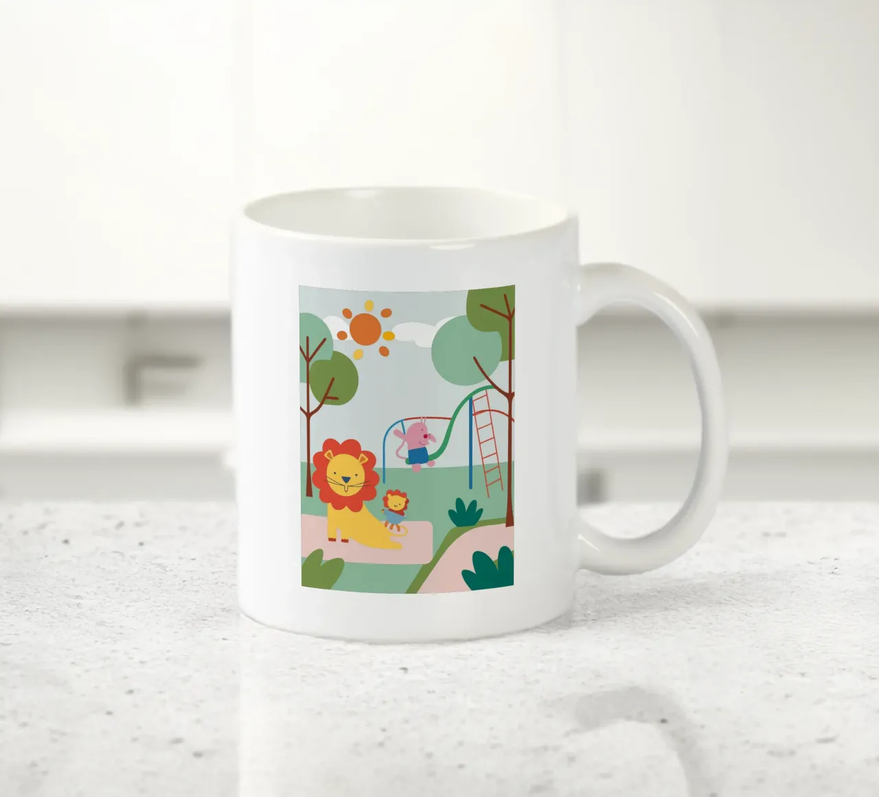 Parco giochi del Leone tazza in ceramica da CUTE ANIMALS