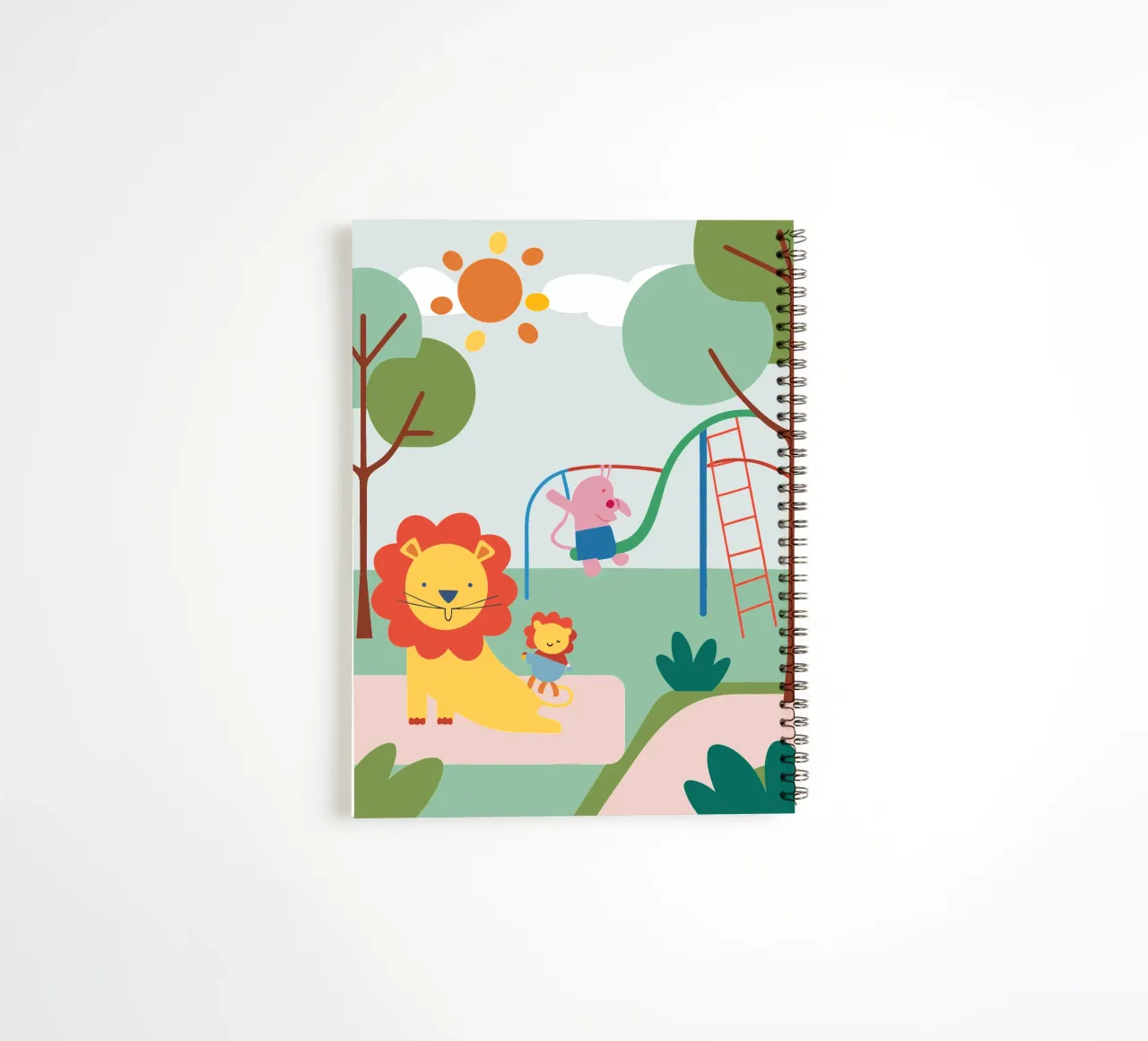 Lion Playground spiral notebook by CUTE ANIMALS