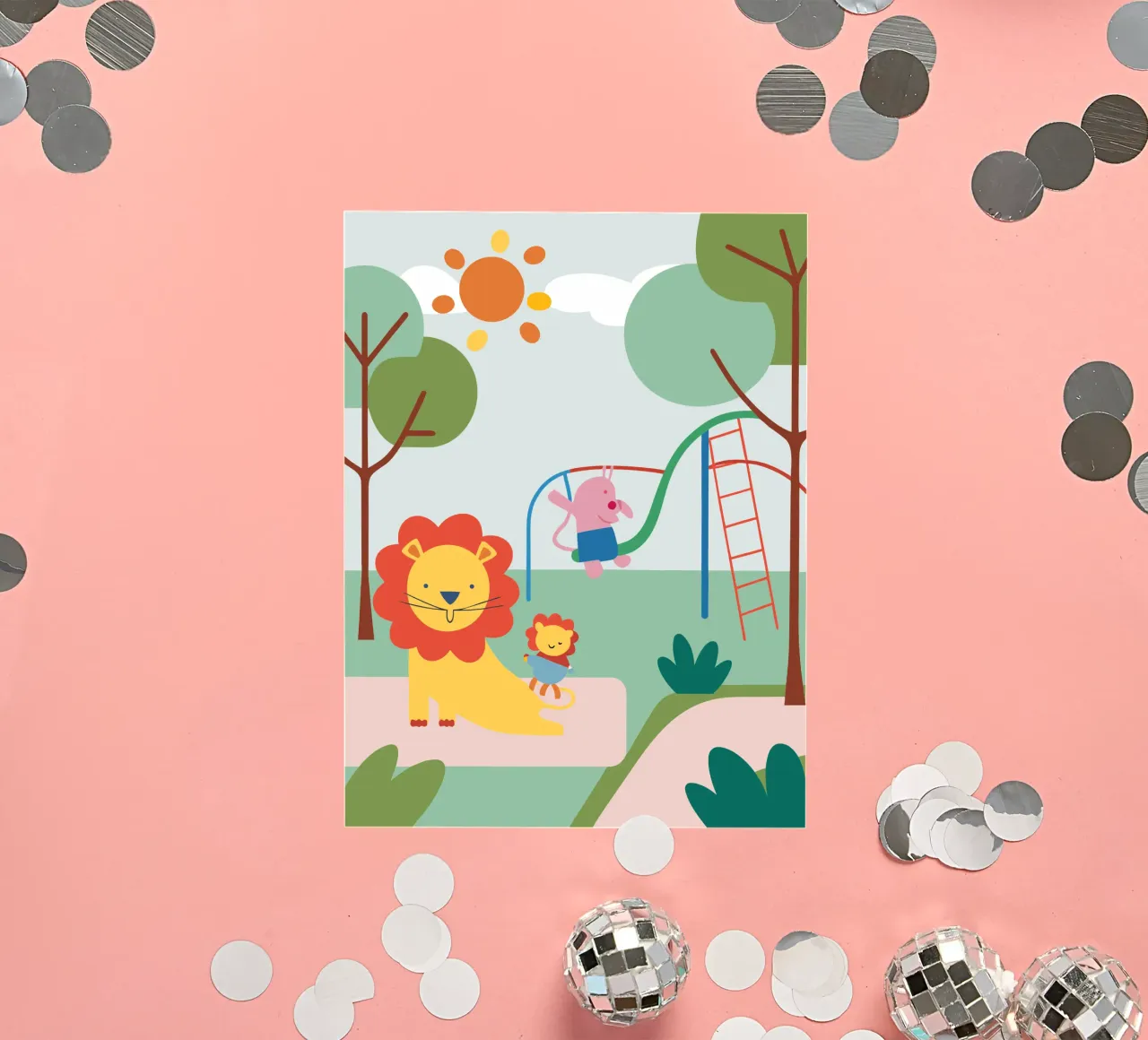 Lion Playground sticker by CUTE ANIMALS