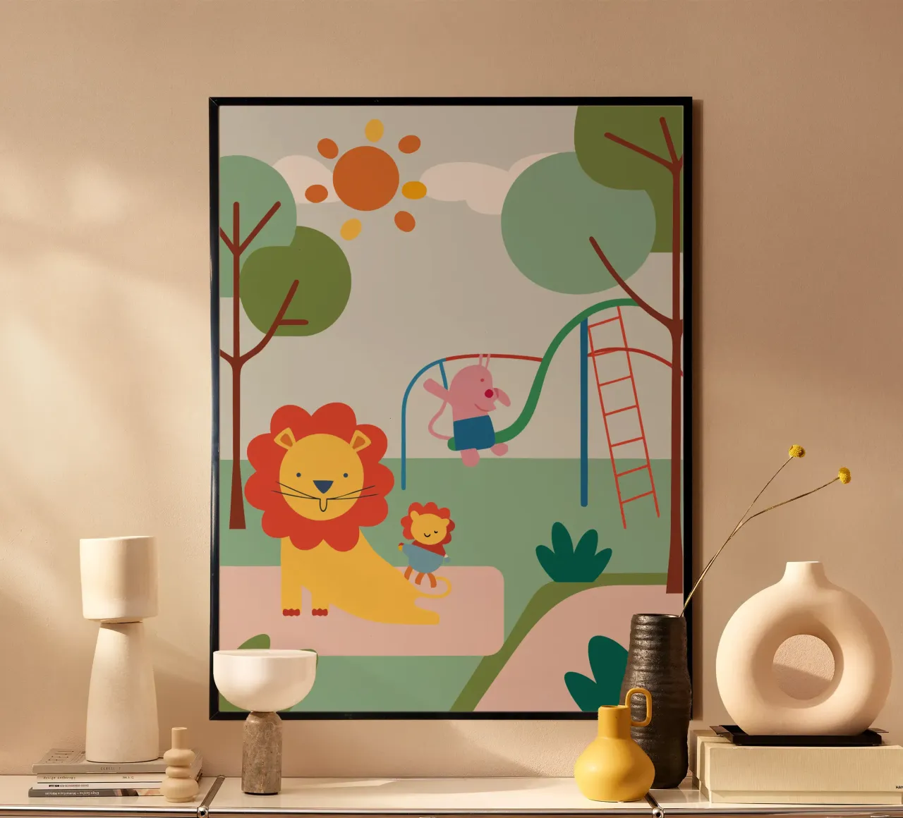 Lion Playground hahnemühle by CUTE ANIMALS