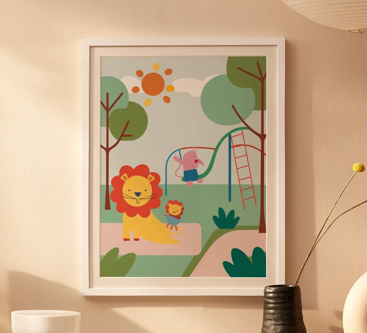 Lion Playground hahnemühle by CUTE ANIMALS