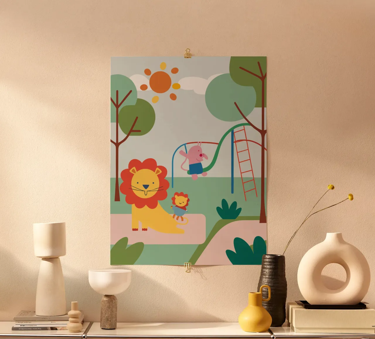 Lion Playground hahnemühle by CUTE ANIMALS