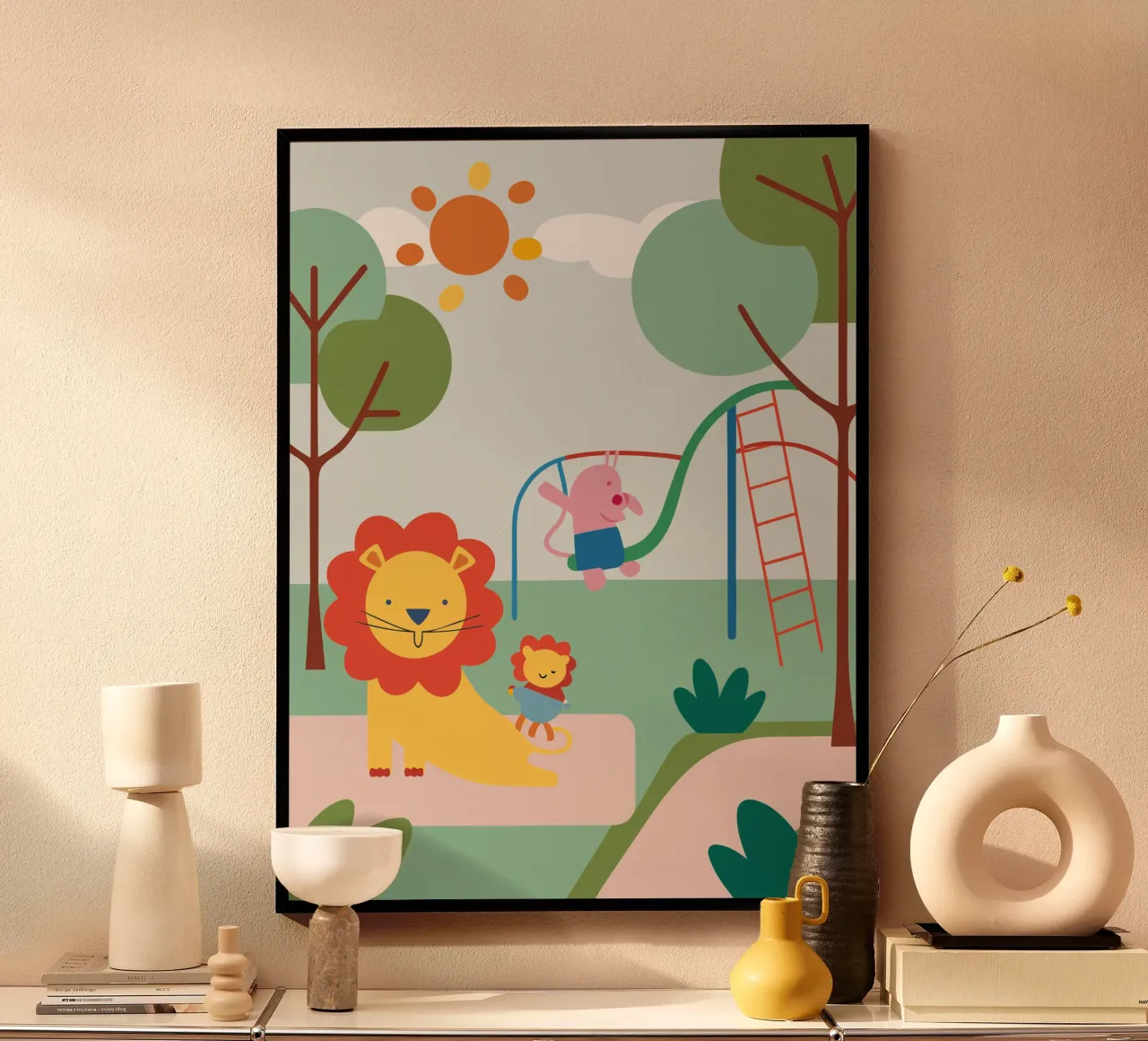 Lion Playground hahnemühle by CUTE ANIMALS