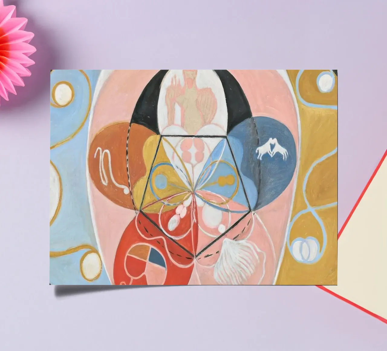 Forme simboliche di Hilma af Klint foglio adesivo da jay romero