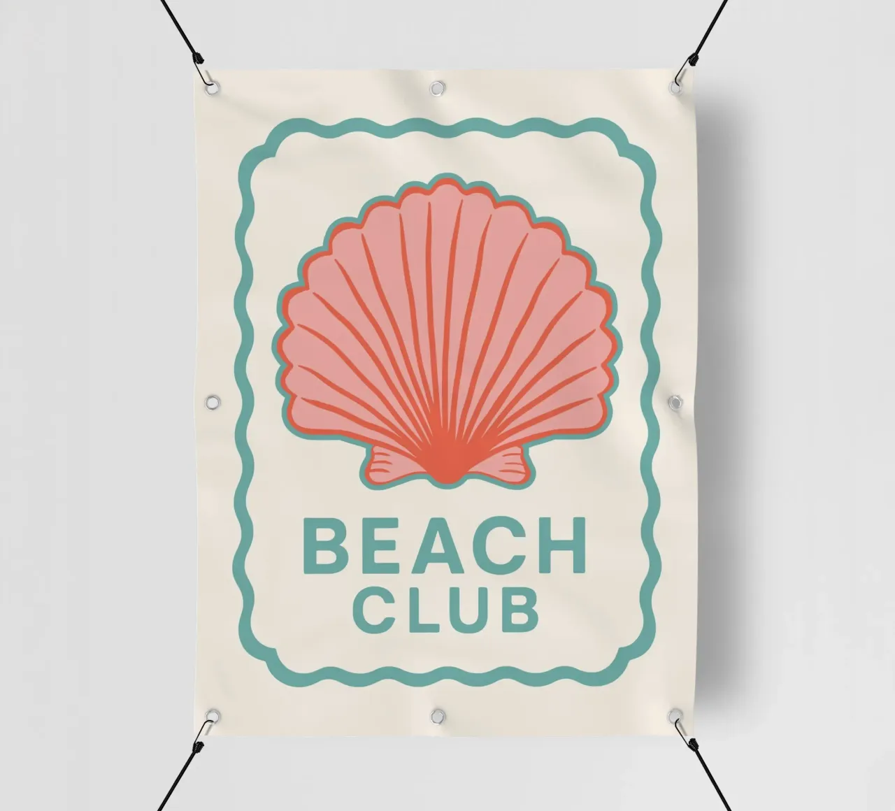 Retro Beach Club telo in pvc da Vivdesign