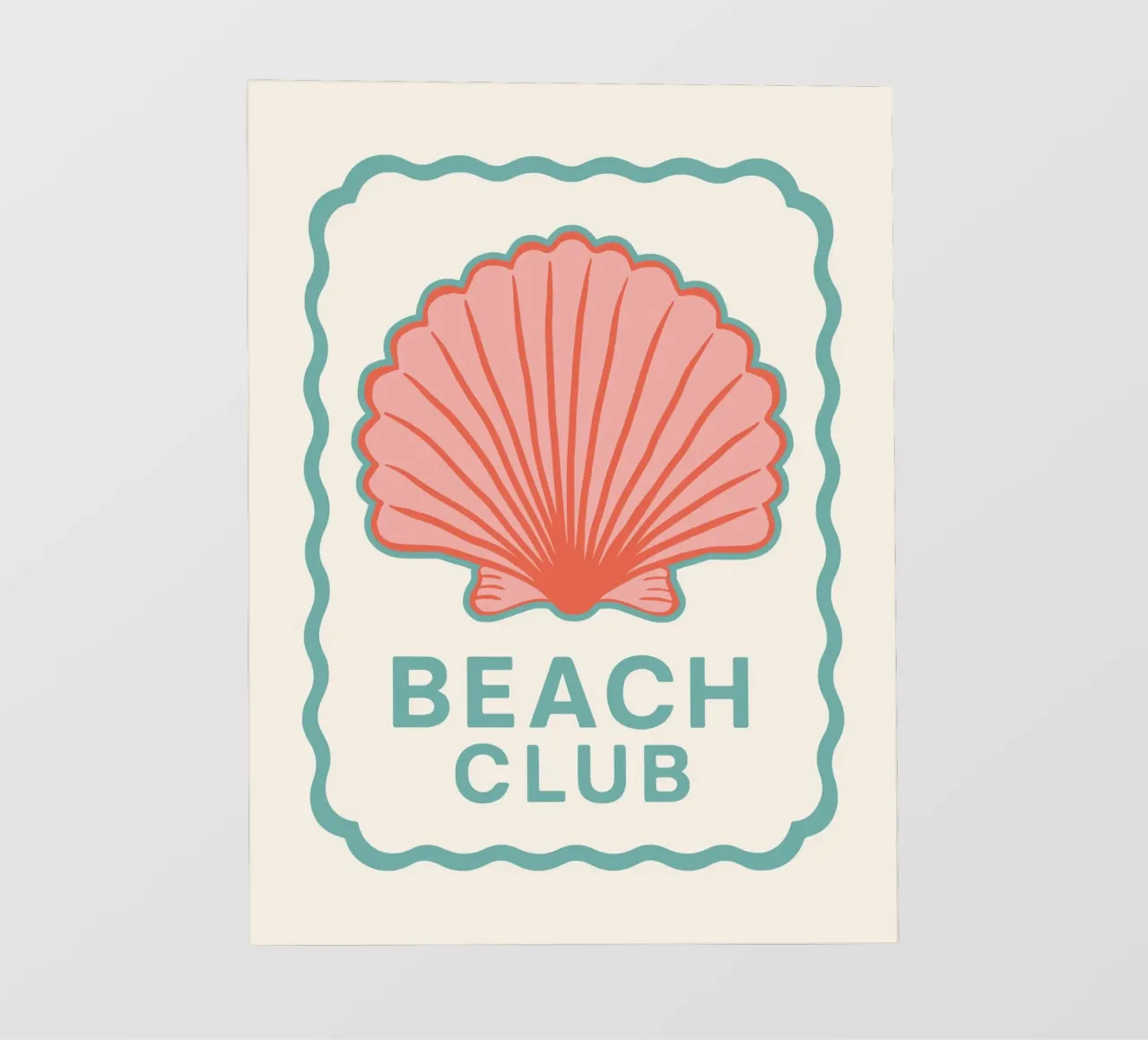 Retro Beach Club telo in pvc da Vivdesign