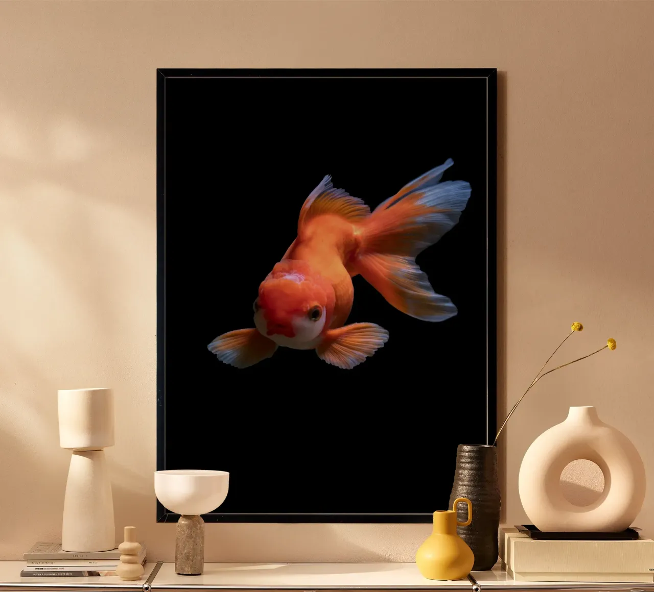 Ondulazioni di eleganza poster con telaio in alluminio da Nature's Palette