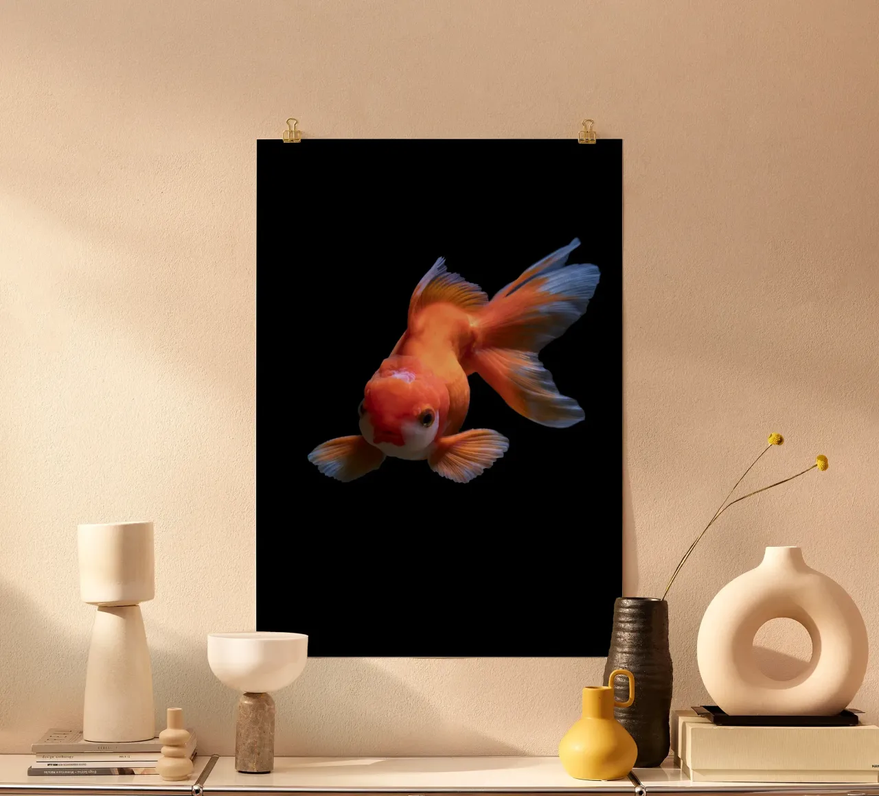 Ondulazioni di eleganza poster con telaio in alluminio da Nature's Palette