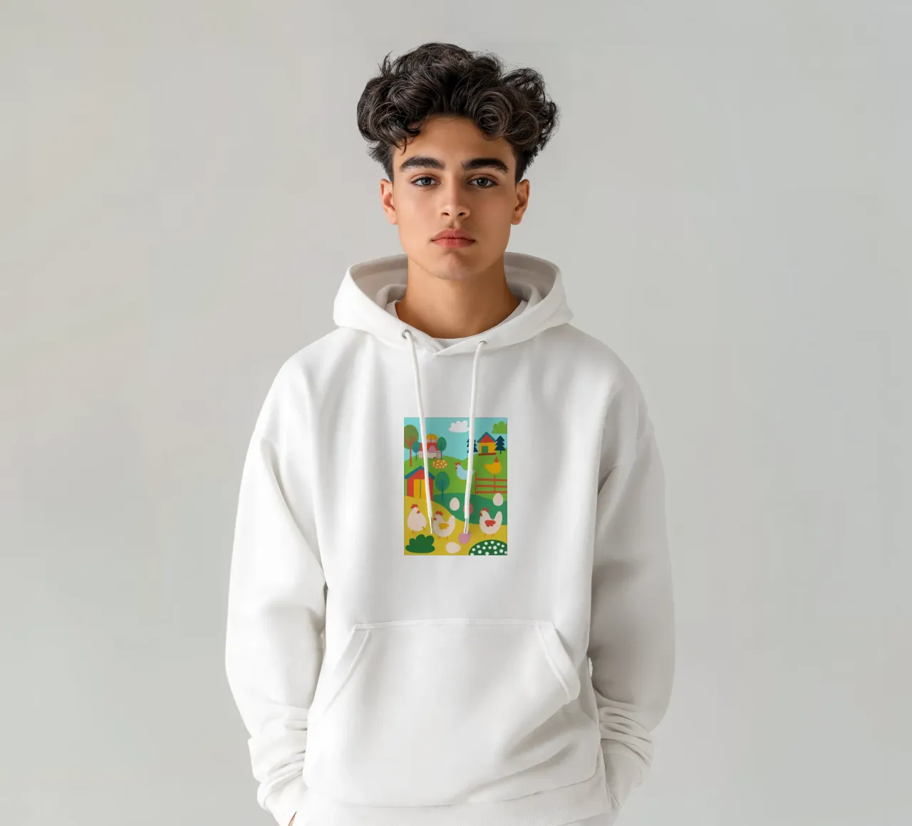 Allevare polli felpa con cappuccio da CUTE ANIMALS