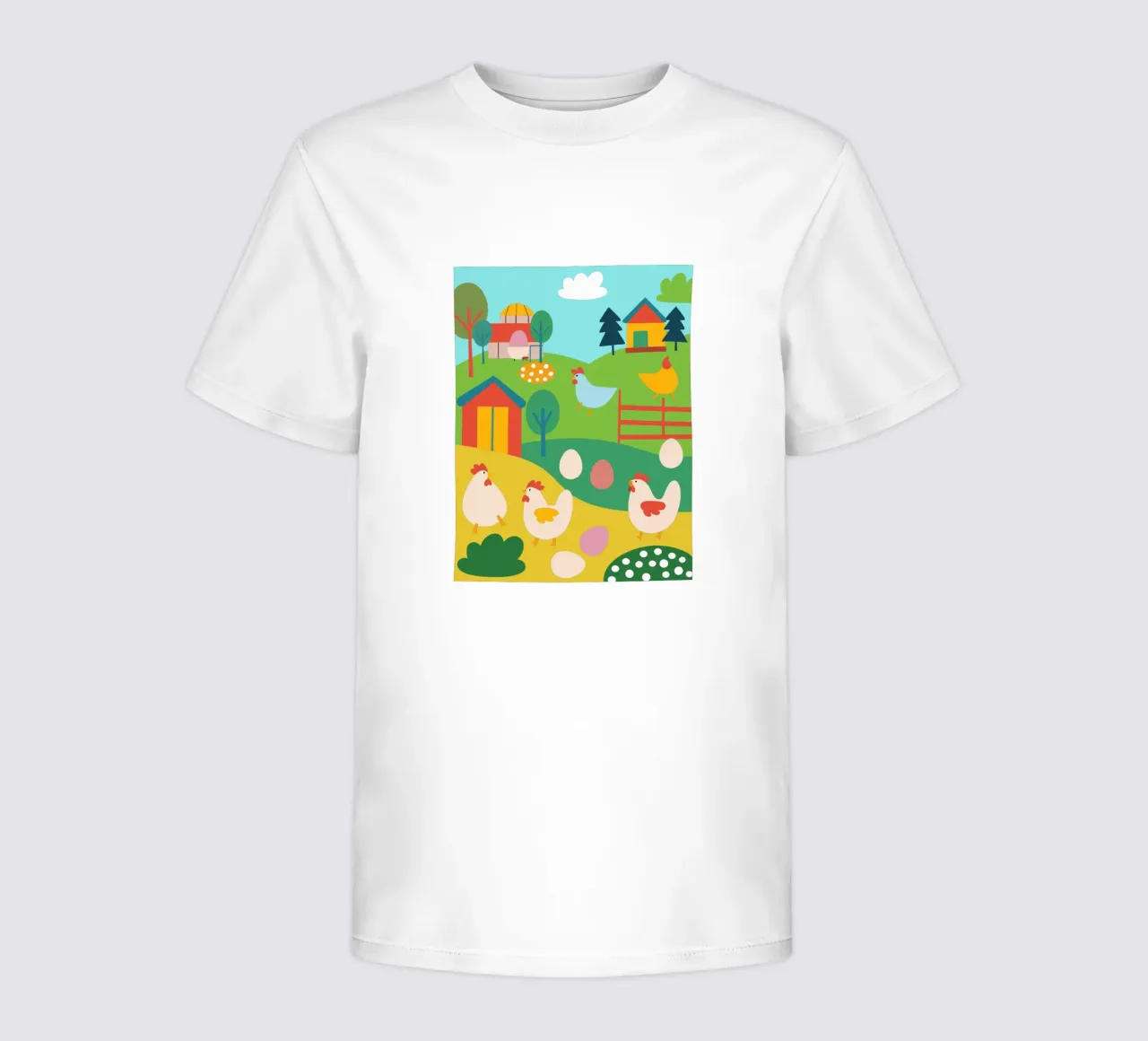 Kippen houden kinder t-shirt van CUTE ANIMALS