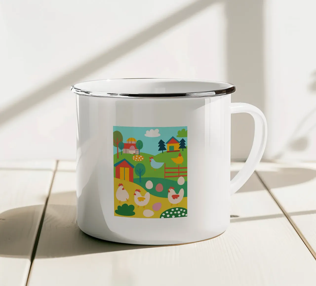 Allevare polli tazza in smalto da CUTE ANIMALS