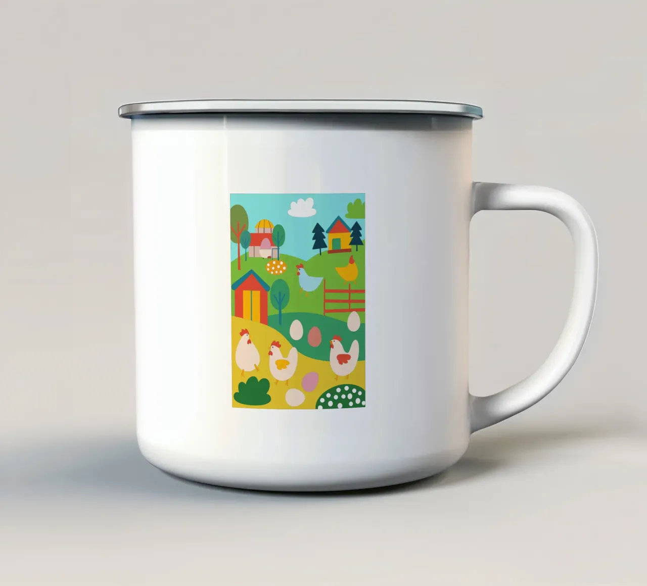 Allevare polli tazza in smalto da CUTE ANIMALS