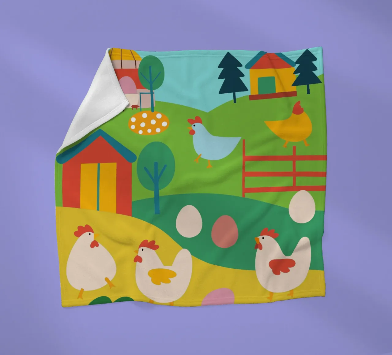 Allevare polli coperta in pile da CUTE ANIMALS