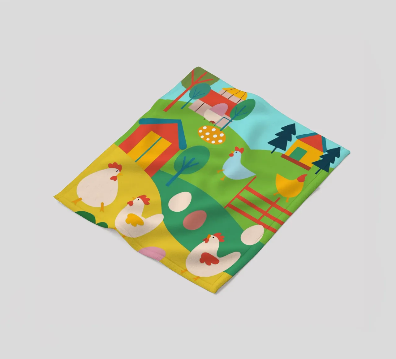 Allevare polli coperta in pile da CUTE ANIMALS
