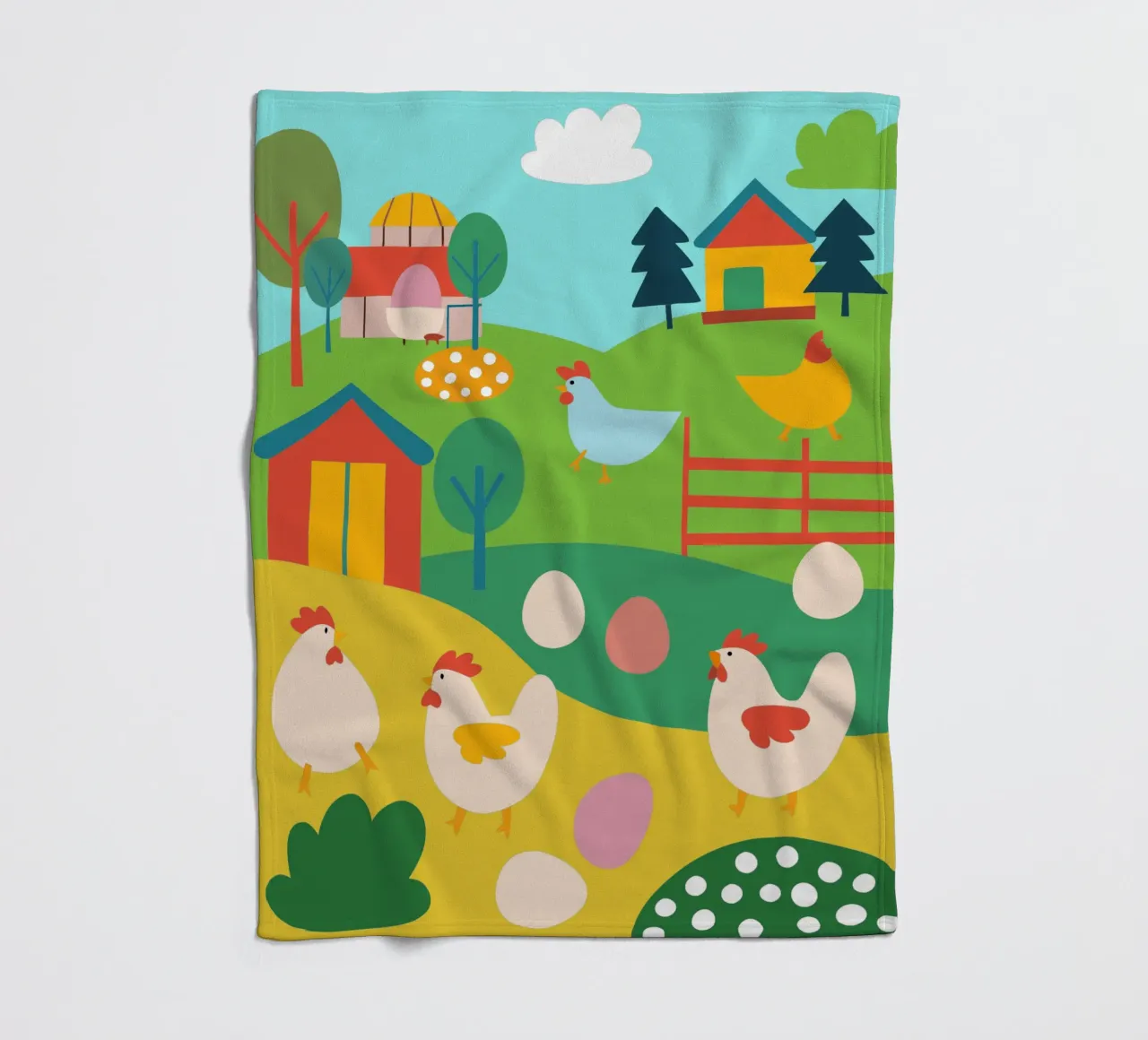 Allevare polli coperta in pile da CUTE ANIMALS
