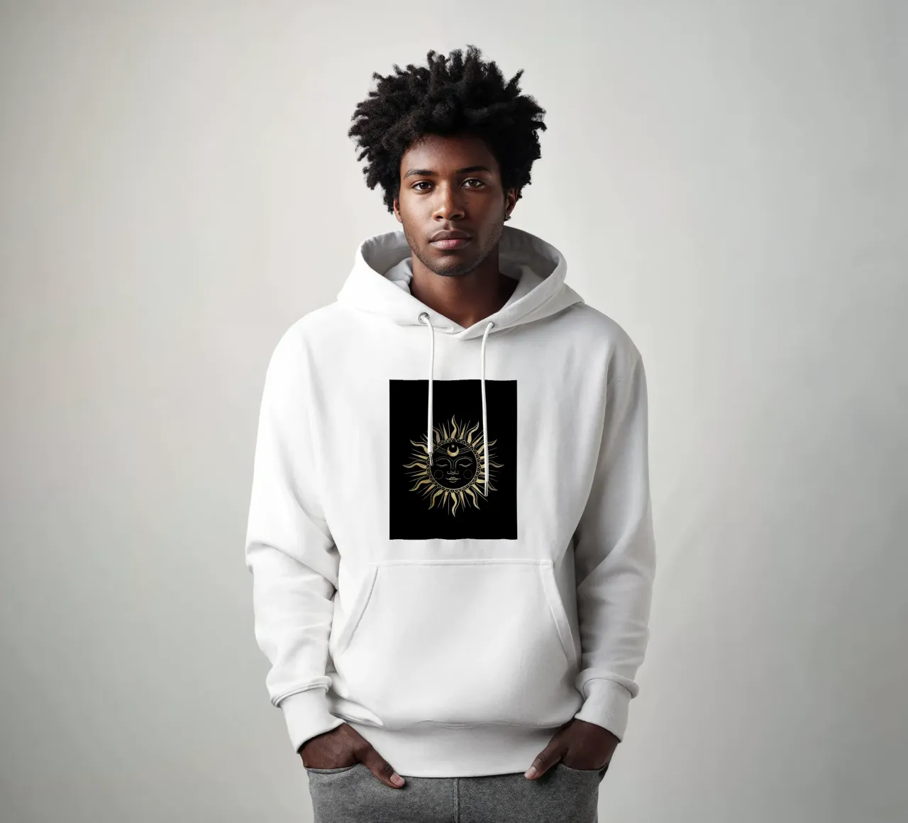 Notte e giorno uniti felpa con cappuccio da Olivia Creator