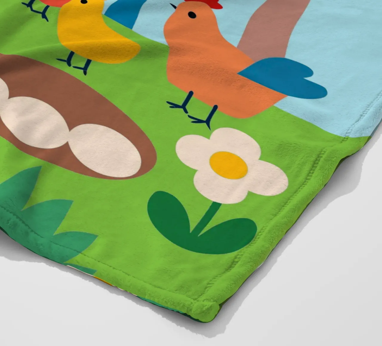 Allevare polli coperta in pile da CUTE ANIMALS