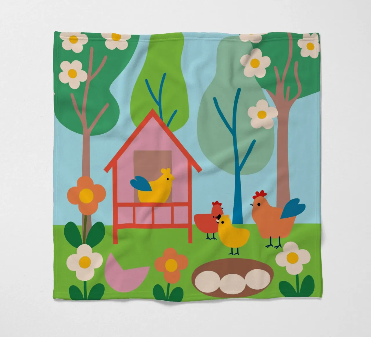 Allevare polli coperta in pile da CUTE ANIMALS