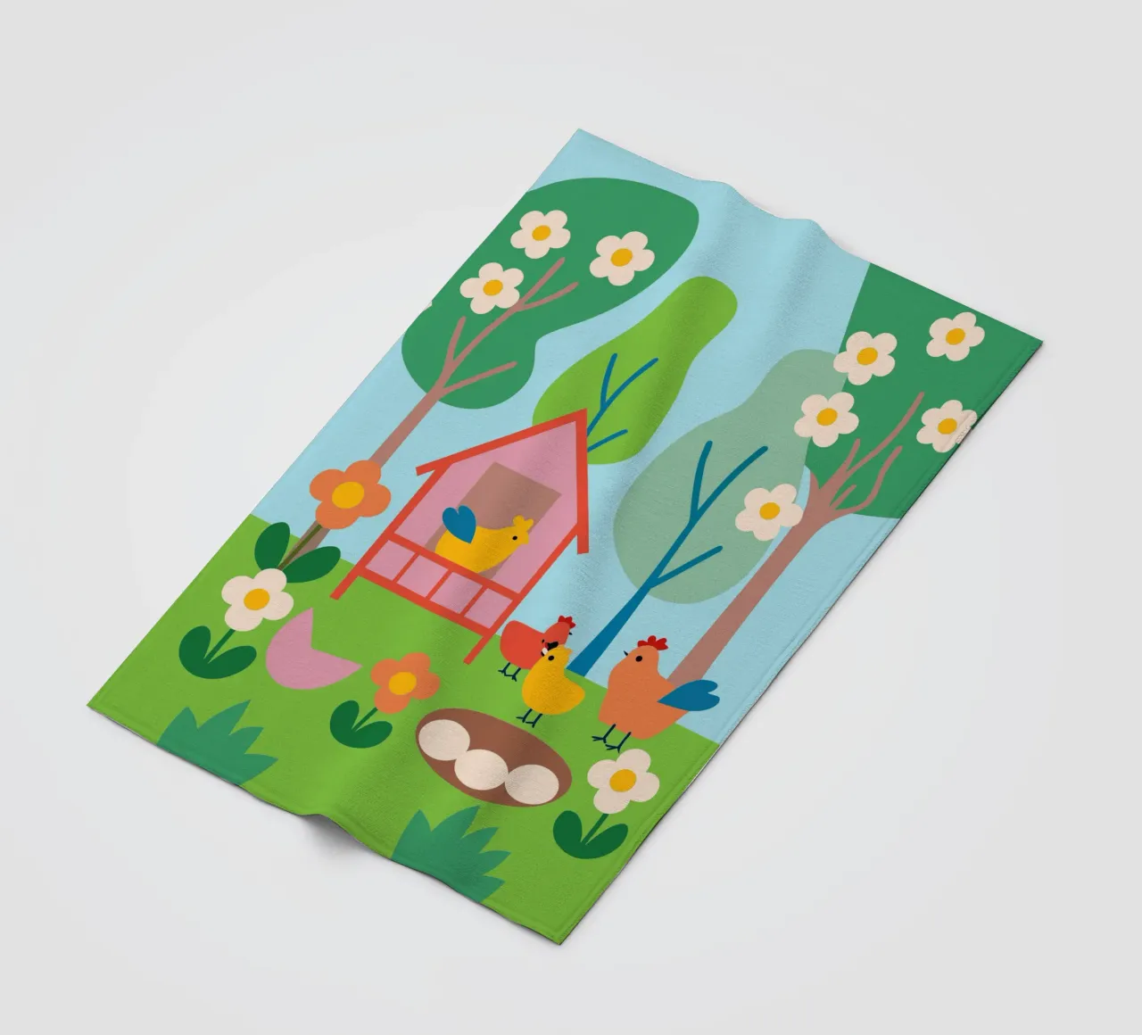 Allevare polli coperta in pile da CUTE ANIMALS