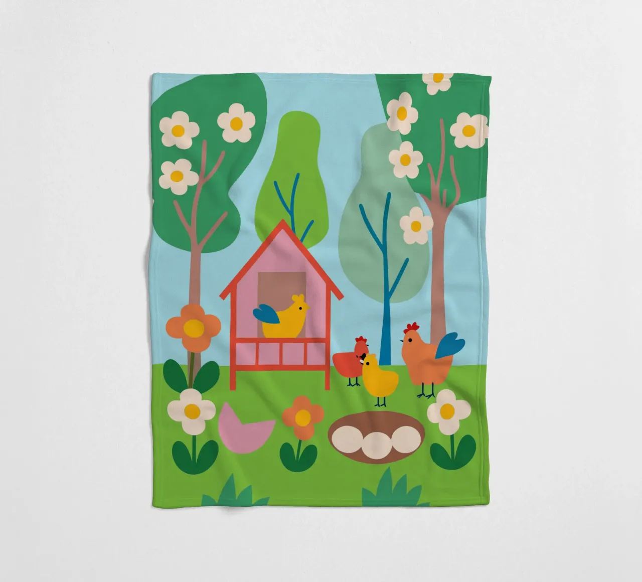 Allevare polli coperta in pile da CUTE ANIMALS