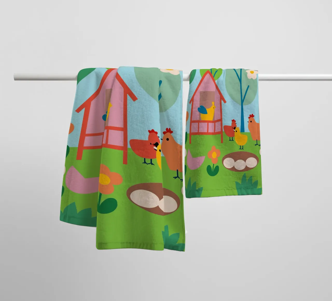 Allevare polli asciugamano da bagno da CUTE ANIMALS