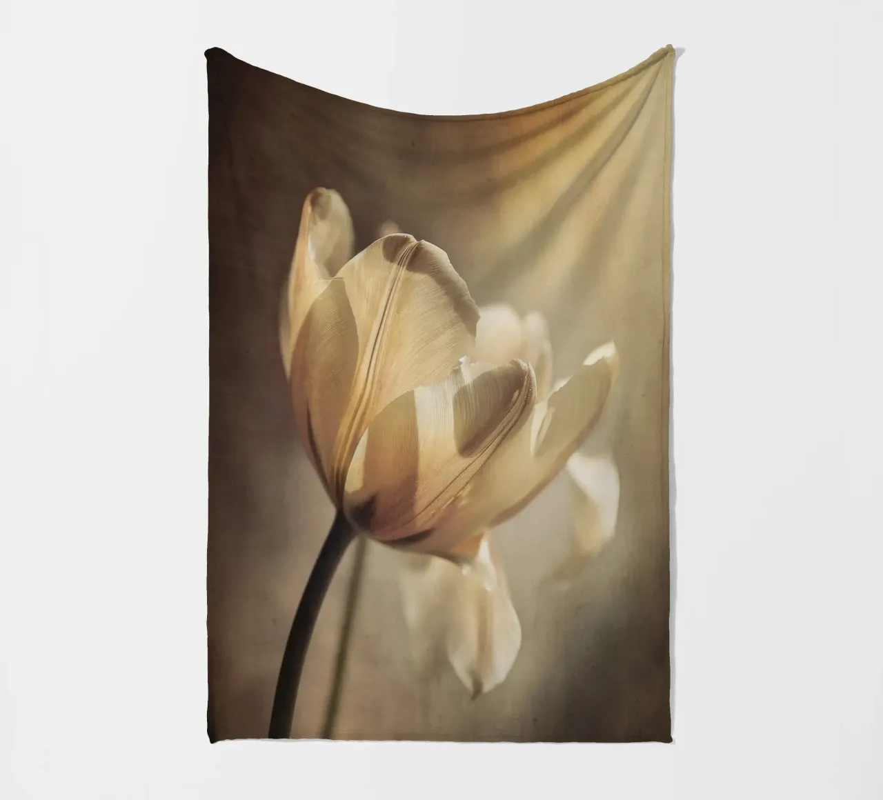 Pastel Tulip fleece blanket by treechild