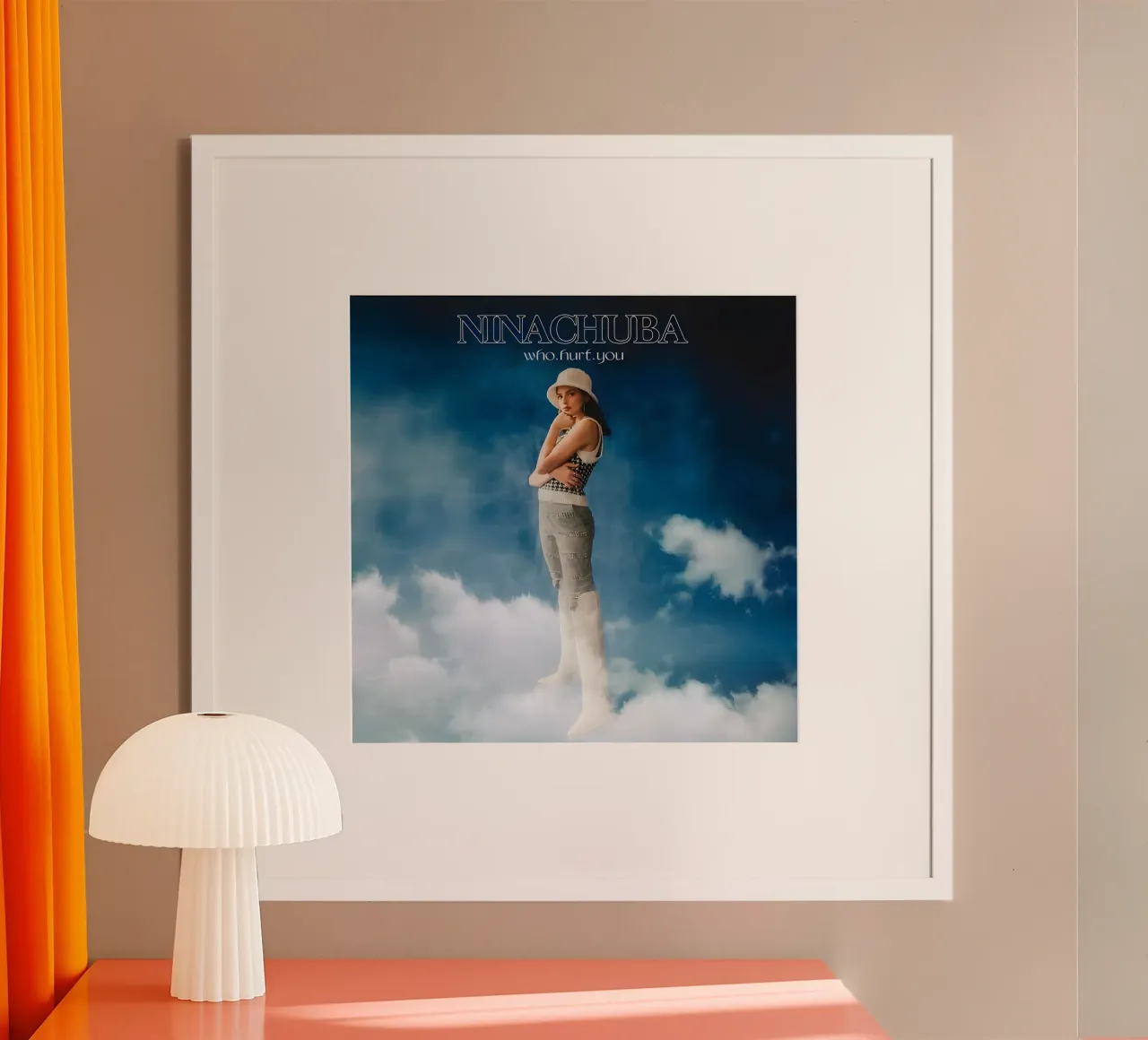 Nina Chuba blu poster da vintage