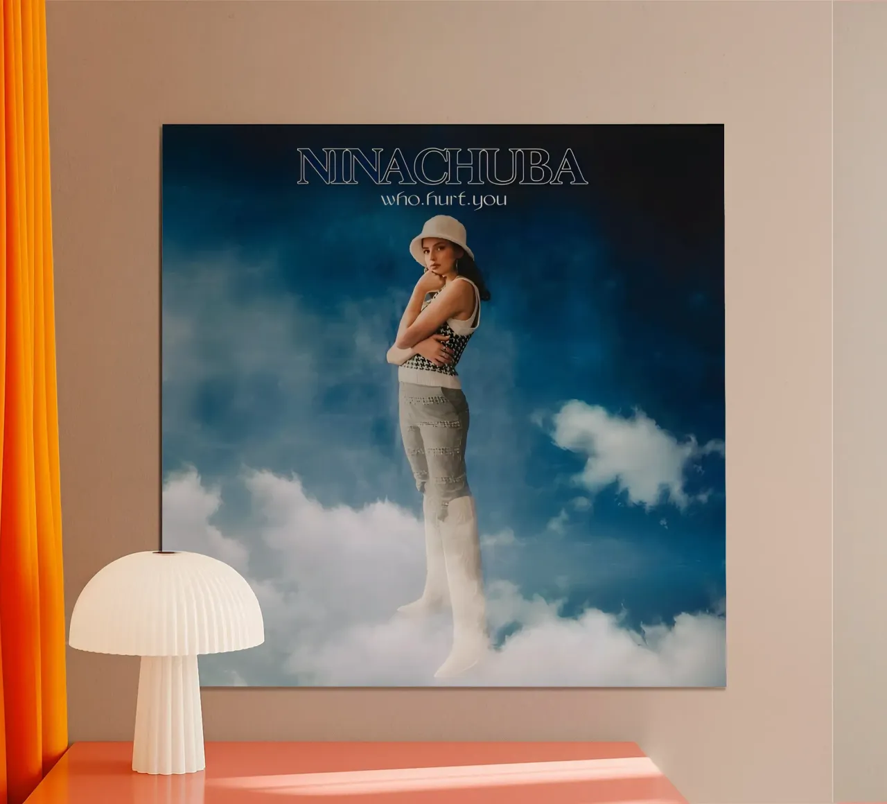 Nina Chuba blu poster da vintage