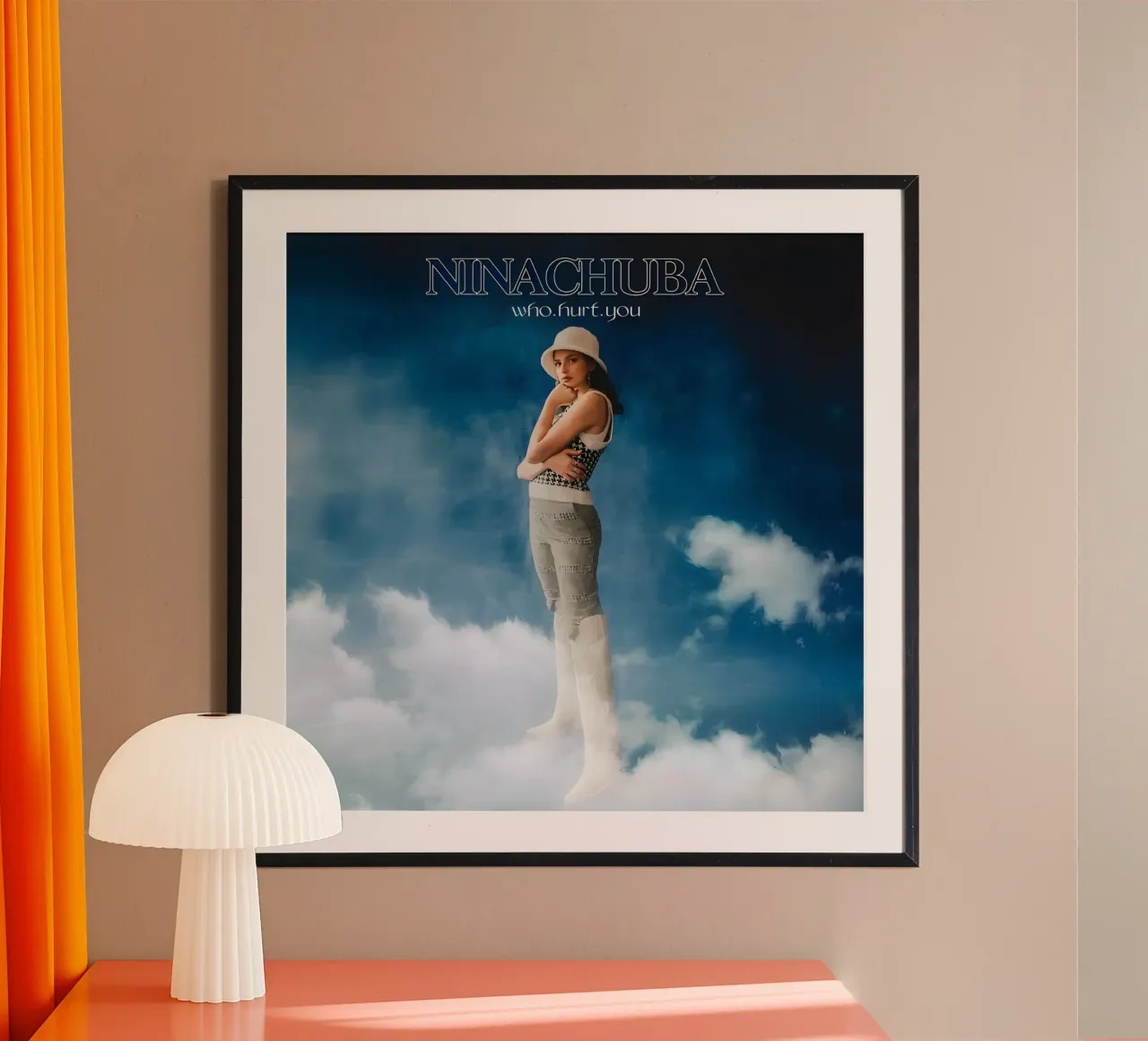 Nina Chuba blu poster da vintage